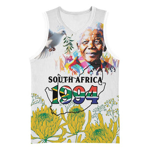 Afro South Africa Freedom Day Basketball Jersey Nelson Mandela LT15