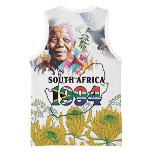 Afro South Africa Freedom Day Basketball Jersey Nelson Mandela LT15