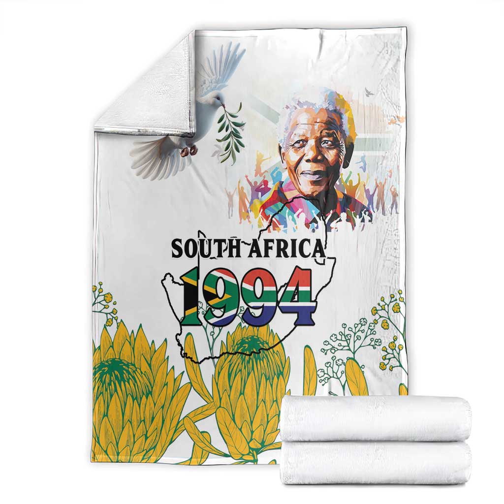 Afro South Africa Freedom Day Blanket Nelson Mandela