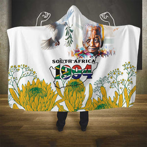 Afro South Africa Freedom Day Hooded Blanket Nelson Mandela