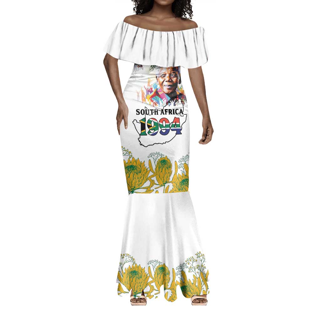 Afro South Africa Freedom Day Mermaid Dress Nelson Mandela