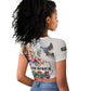 Afro South Africa Freedom Day Raglan Cropped T shirt Nelson Mandela