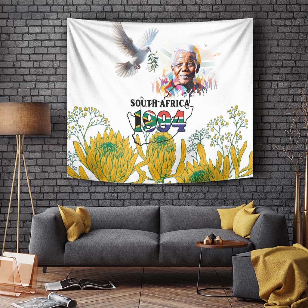 Afro South Africa Freedom Day Tapestry Nelson Mandela