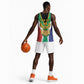 Personalised South Africa Basketball Jersey Coat Of Arms Flag Style LT15