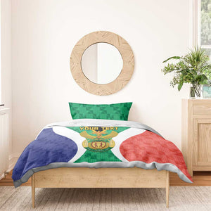 Personalised South Africa Bedding Set Coat Of Arms Flag Style