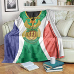 Personalised South Africa Blanket Coat Of Arms Flag Style