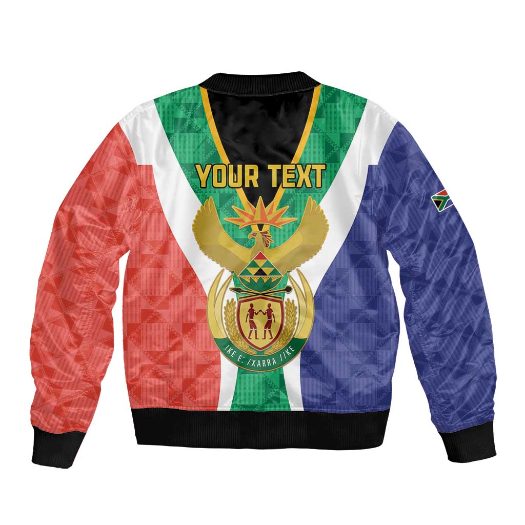 Personalised South Africa Bomber Jacket Coat Of Arms Flag Style