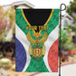 Personalised South Africa Garden Flag Coat Of Arms Flag Style