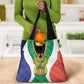 Personalised South Africa Grocery Bag Coat Of Arms Flag Style