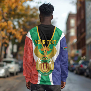 Personalised South Africa Long Sleeve Shirt Coat Of Arms Flag Style