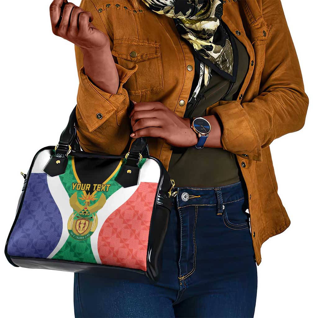 Personalised South Africa Shoulder Handbag Coat Of Arms Flag Style