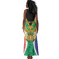Personalised South Africa Tank Maxi Dress Coat Of Arms Flag Style