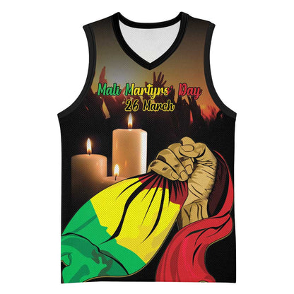 Personalised Proud Mali Martyrs Day In Memory Basketball Jersey LT15