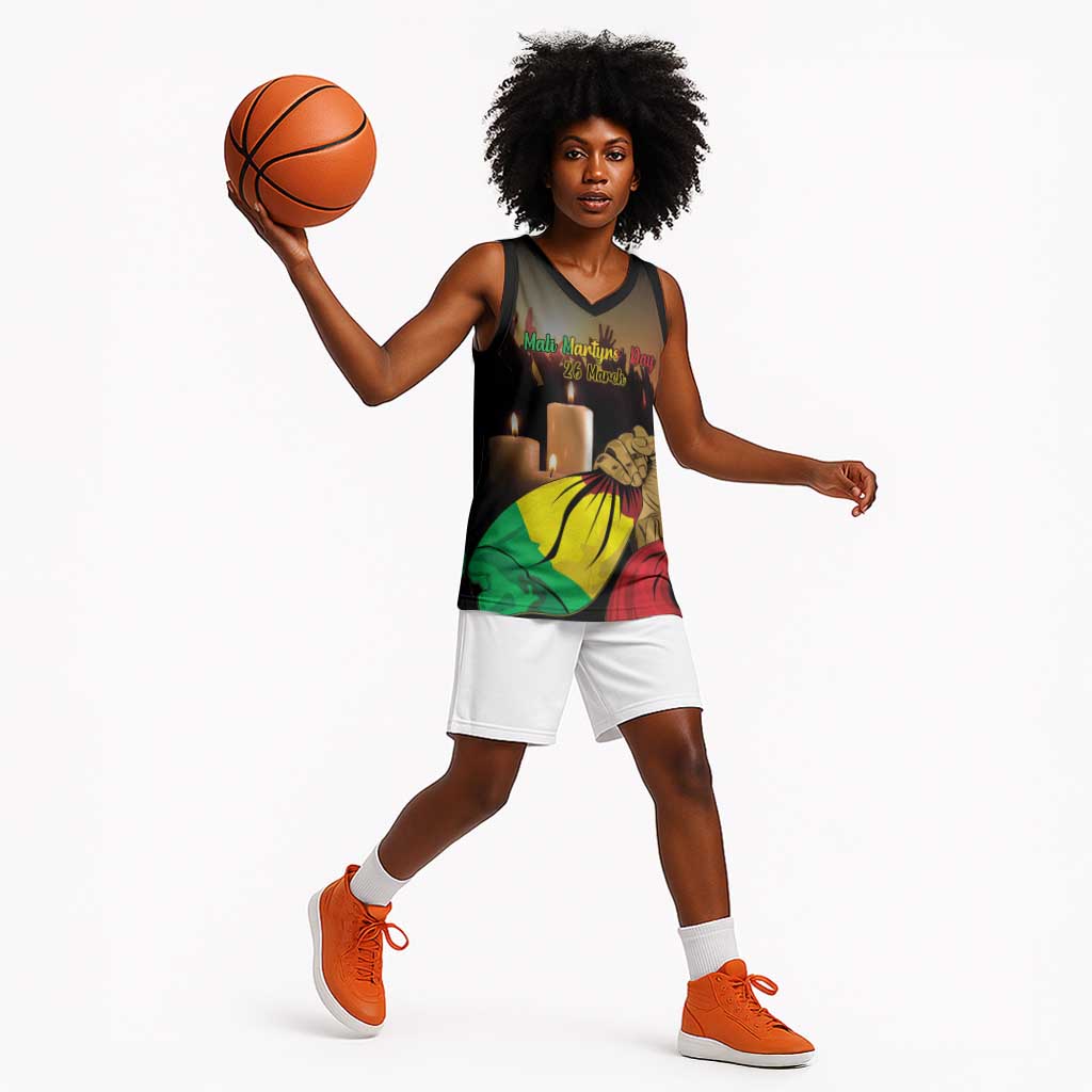 Personalised Proud Mali Martyrs Day In Memory Basketball Jersey LT15