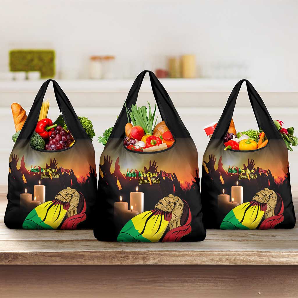 Personalised Proud Mali Martyrs Day In Memory Grocery Bag