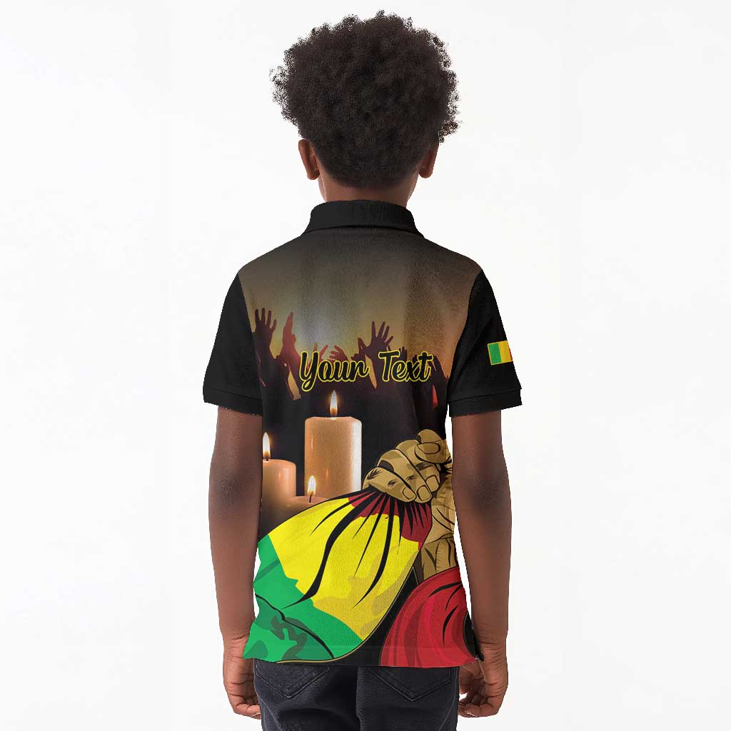 Personalised Proud Mali Martyrs Day In Memory Kid Polo Shirt