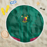 Custom Cameroun Football Beach Blanket Allez les Lions
