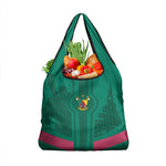 Custom Cameroun Football Grocery Bag Allez les Lions