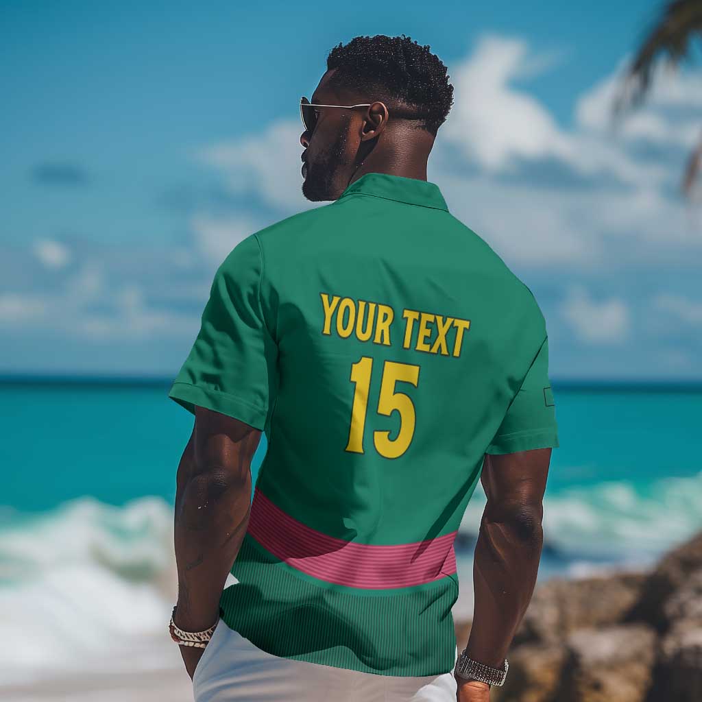 Custom Cameroun Football Hawaiian Shirt Allez les Lions