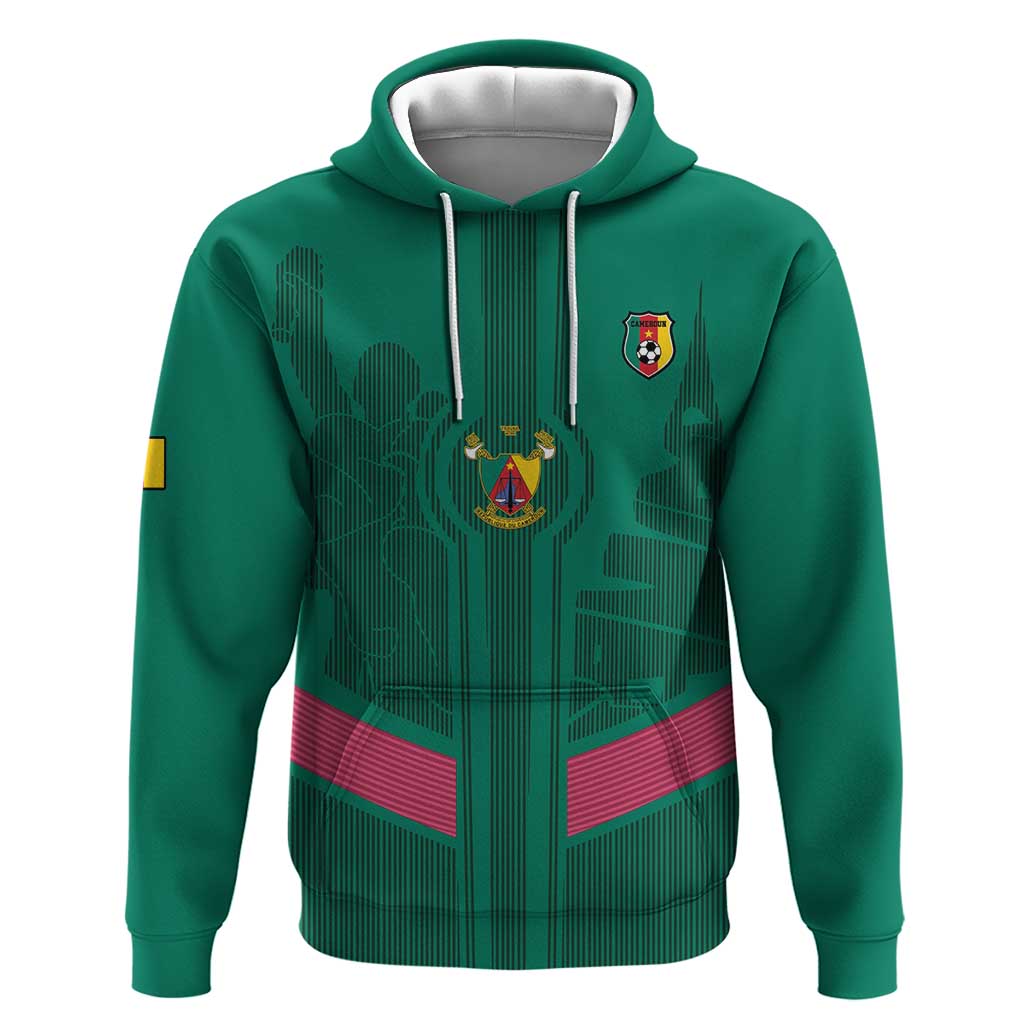 Custom Cameroun Football Hoodie Allez les Lions