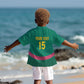 Custom Cameroun Football Kid Hawaiian Shirt Allez les Lions