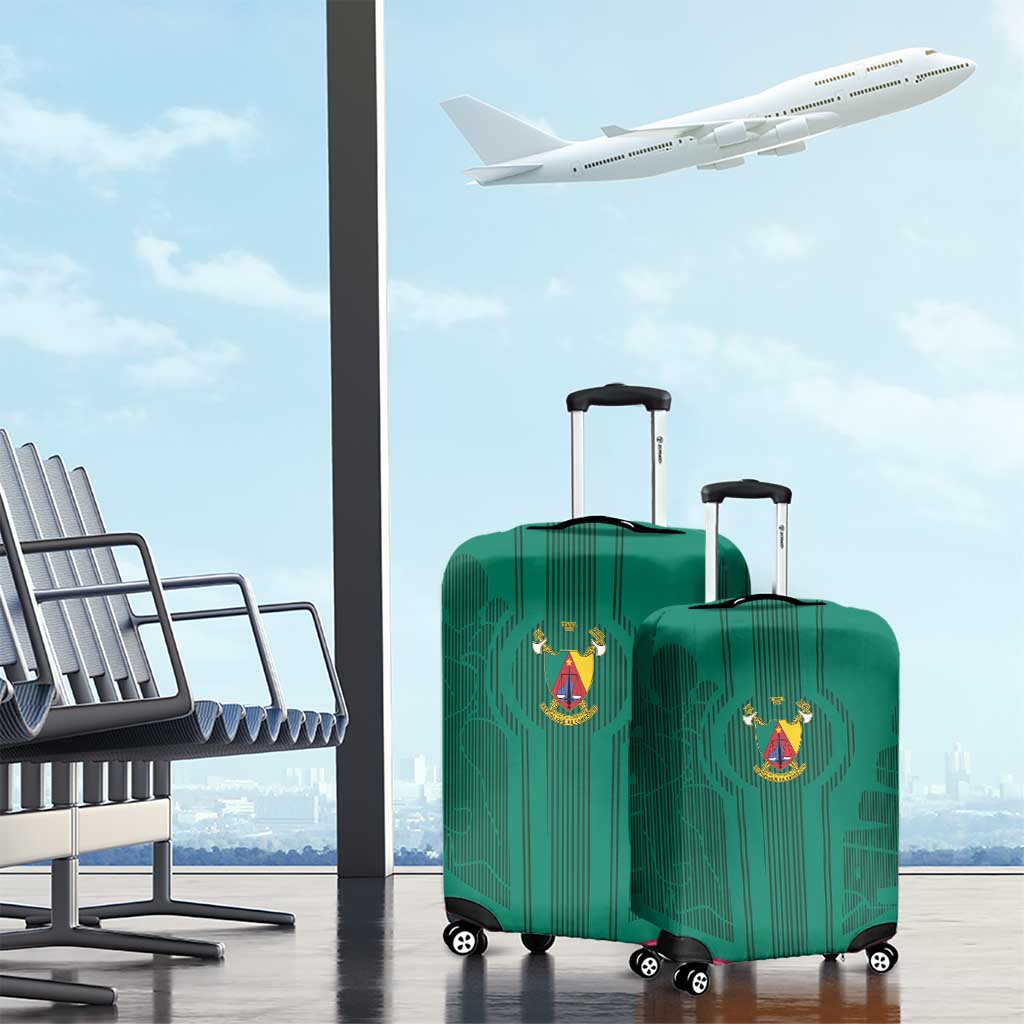 Custom Cameroun Football Luggage Cover Allez les Lions