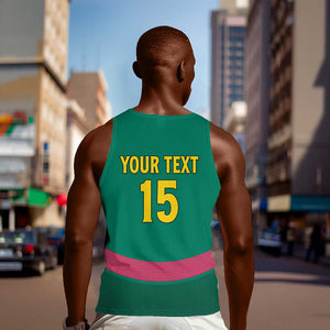 Custom Cameroun Football Men Tank Top Allez les Lions