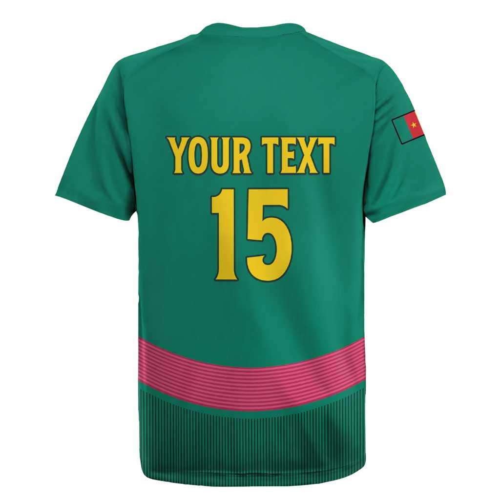 Custom Cameroun Football Rugby Jersey Allez les Lions