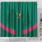 Custom Cameroun Football Shower Curtain Allez les Lions