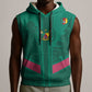 Custom Cameroun Football Sleeveless Hoodie Allez les Lions - African Pride