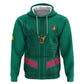 Custom Cameroun Football Zip Hoodie Allez les Lions