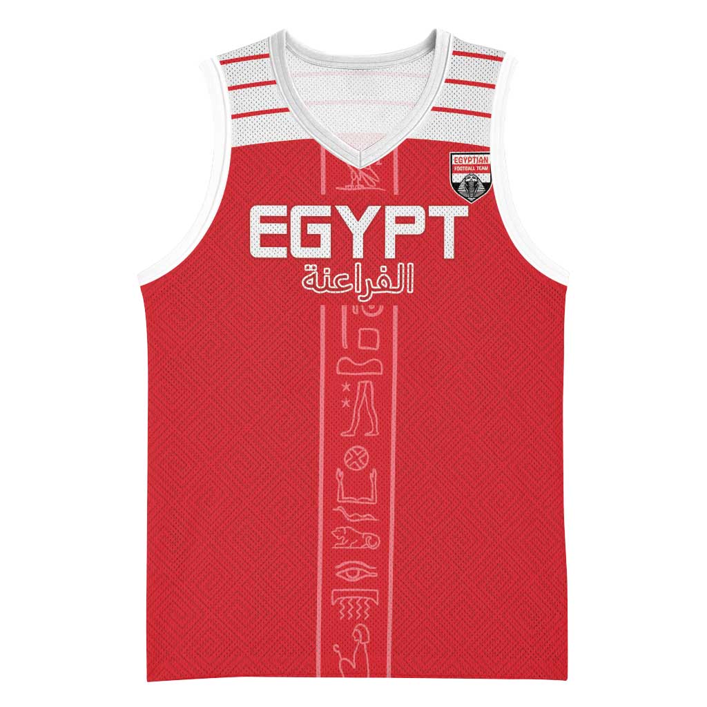 Egyptian Football Custom Basketball Jersey Yalla Masr - Red Ver LT15