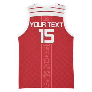 Egyptian Football Custom Basketball Jersey Yalla Masr - Red Ver LT15