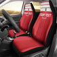 Egyptian Football Custom Car Seat Cover Yalla Masr - Red Ver