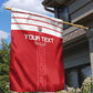 Egyptian Football Custom Garden Flag Yalla Masr - Red Ver