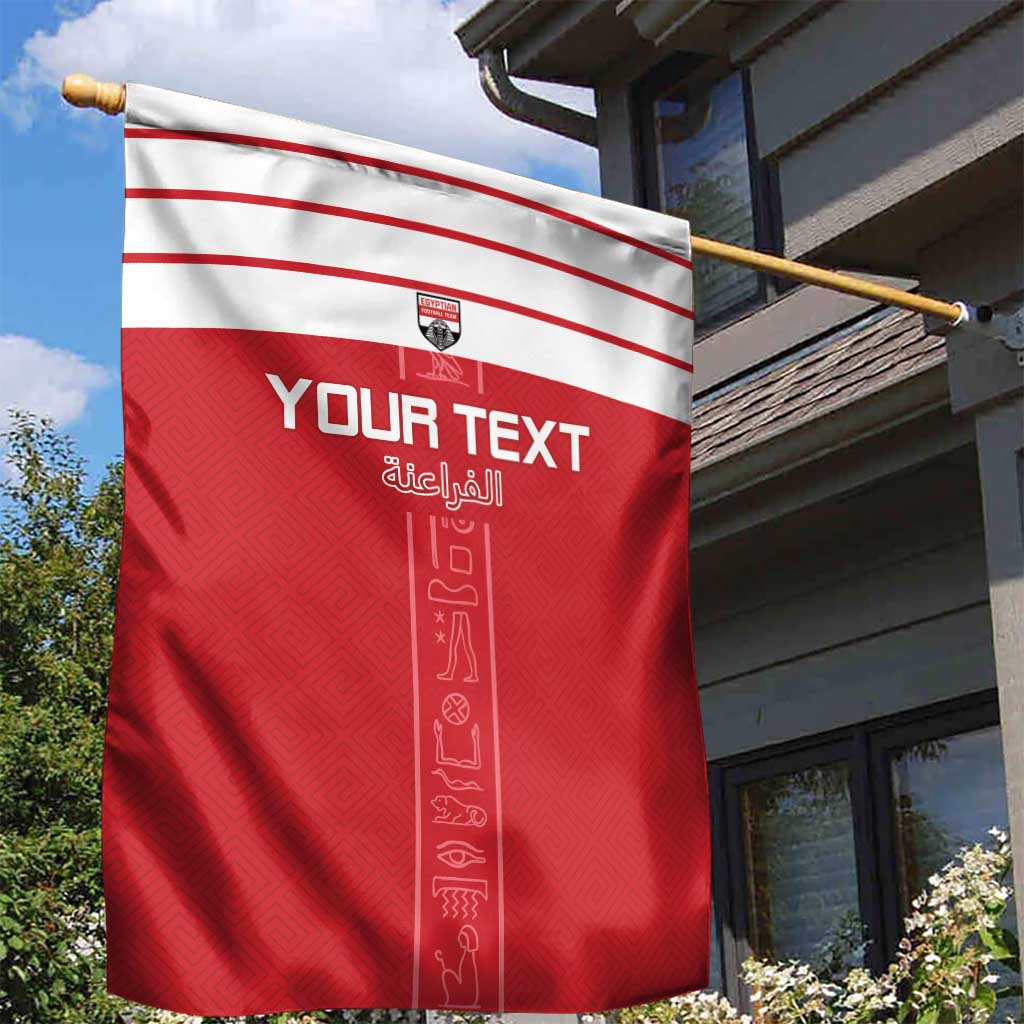 Egyptian Football Custom Garden Flag Yalla Masr - Red Ver
