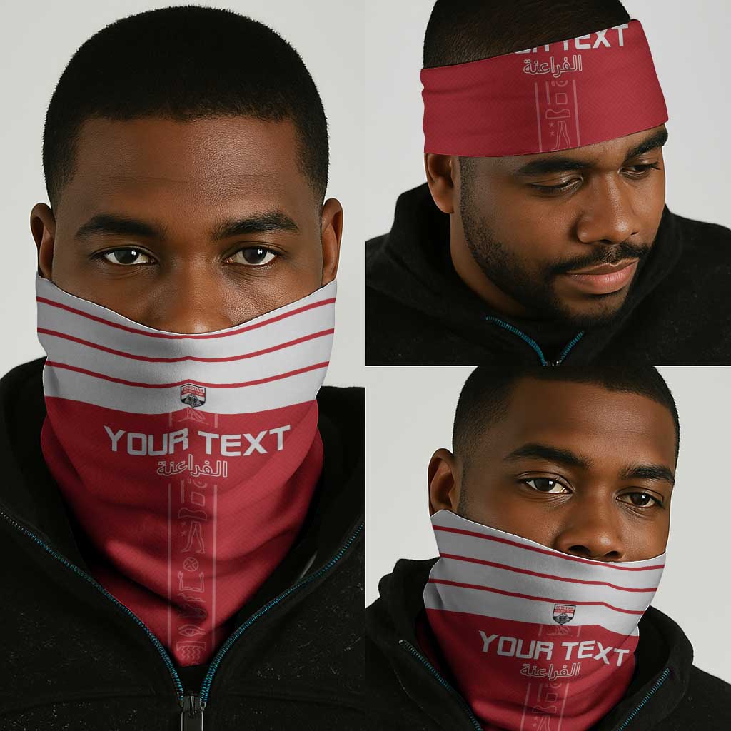 Egyptian Football Custom Neck Gaiter Yalla Masr - Red Ver LT15
