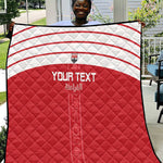 Egyptian Football Custom Quilt Yalla Masr - Red Ver