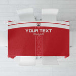 Egyptian Football Custom Tablecloth Yalla Masr - Red Ver