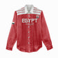 Egyptian Football Custom Women Casual Shirt Yalla Masr - Red Ver