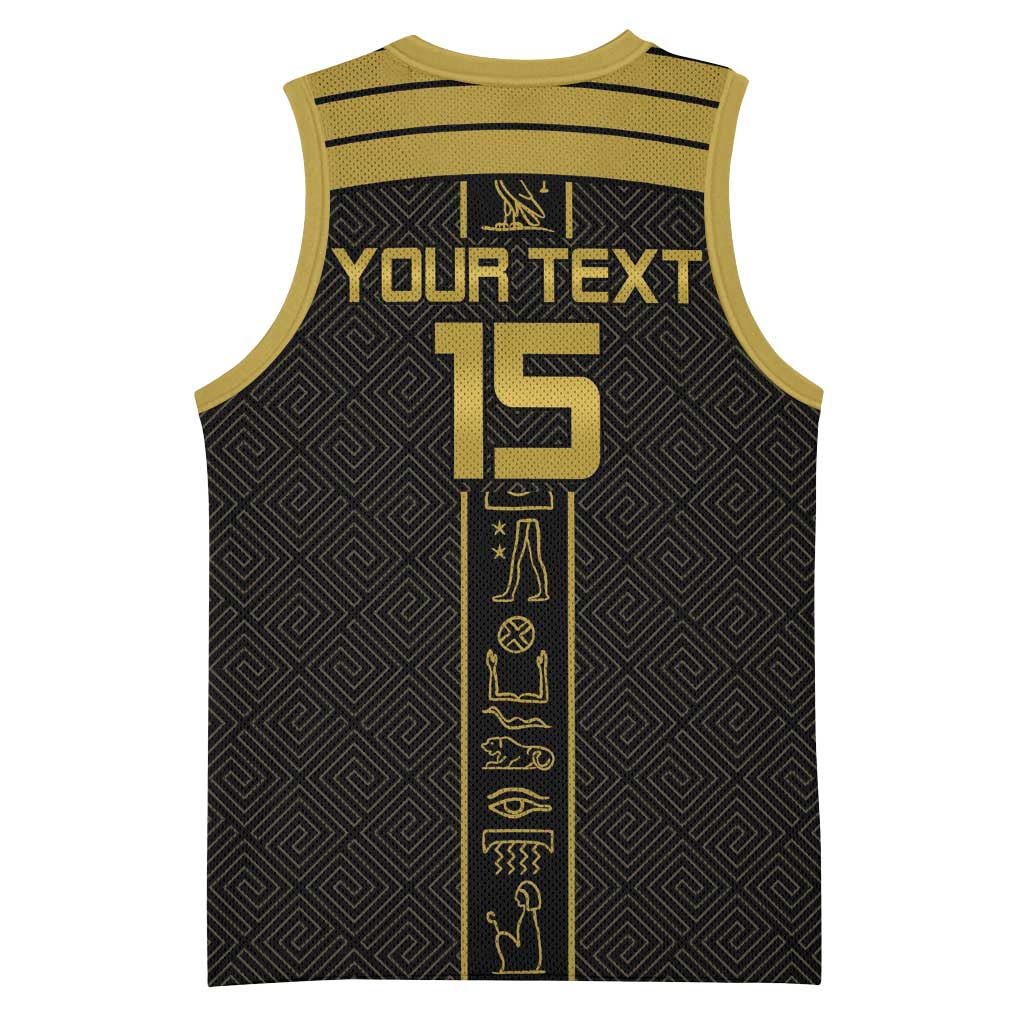 Egyptian Football Custom Basketball Jersey Yalla Masr - Black Ver LT15