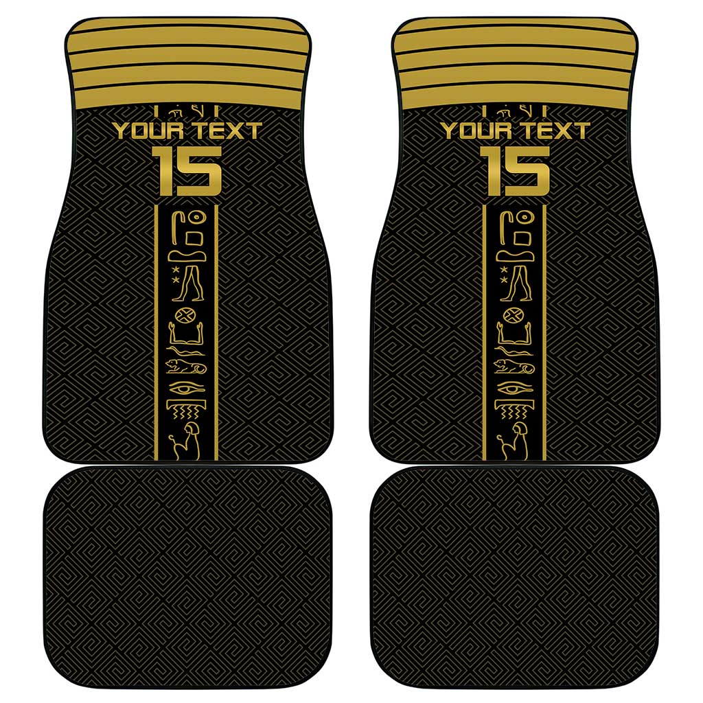Egyptian Football Custom Car Mats Yalla Masr - Black Ver