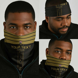 Egyptian Football Custom Neck Gaiter Yalla Masr - Black Ver LT15