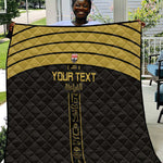 Egyptian Football Custom Quilt Yalla Masr - Black Ver
