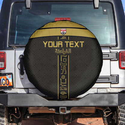 Egyptian Football Custom Spare Tire Cover Yalla Masr - Black Ver