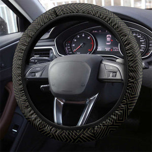 Egyptian Football Steering Wheel Cover Yalla Masr - Black Ver