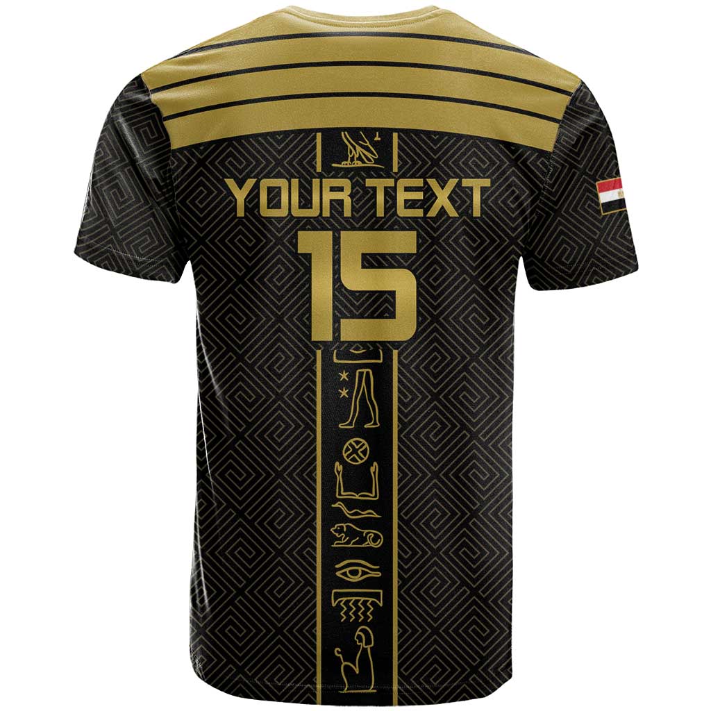 Egyptian Football Custom T shirt Yalla Masr - Black Ver
