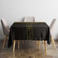 Egyptian Football Custom Tablecloth Yalla Masr - Black Ver