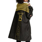 Egyptian Football Custom Wearable Blanket Hoodie Yalla Masr - Black Ver