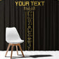 Egyptian Football Custom Window Curtain Yalla Masr - Black Ver